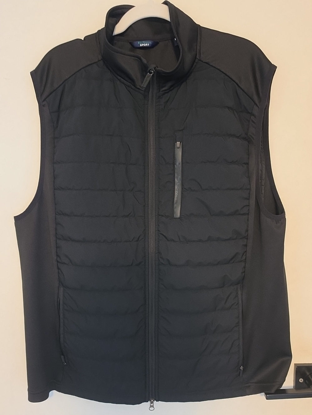 Ben Sherman Black Quilted Softshell Vest